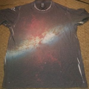 Fun artist galaxy print tee